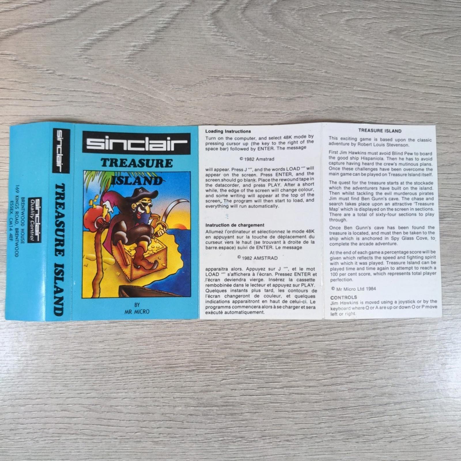 Treasure Island ZX Spectrum Game Cassette Tested & Working
