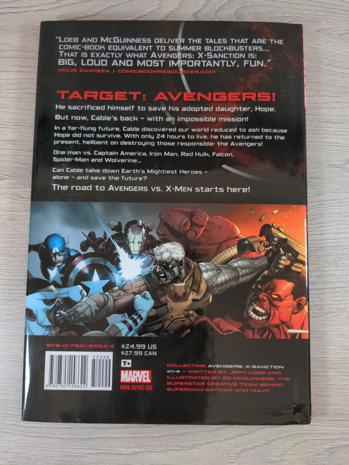 Marvel Avengers: X-Sanction by Jeph Loeb Hardcover 2012 Graphic Novel