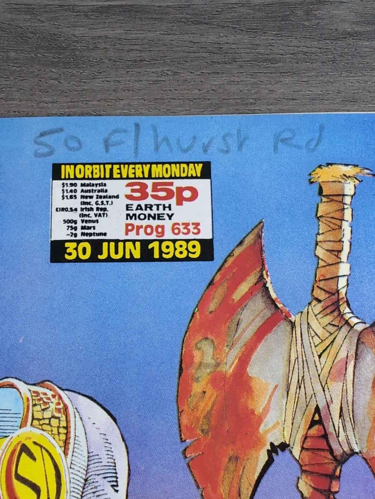 2000AD Prog 633 Featuring Judge Dread Comic 30th June 1989 Vintage Retro Comic