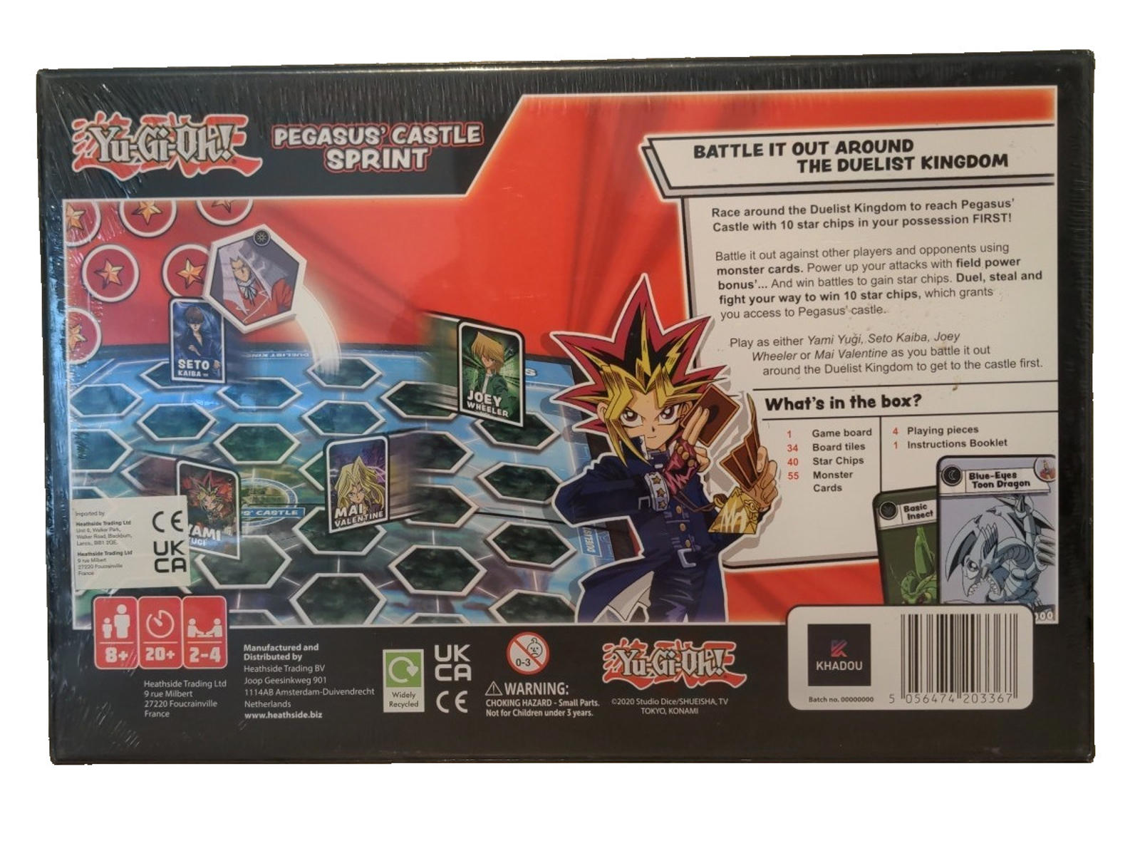 Yu Gi Oh Board Game Pegasus Castle Sprint Yu-Gi-Oh! 2-4 Players Ages  8+