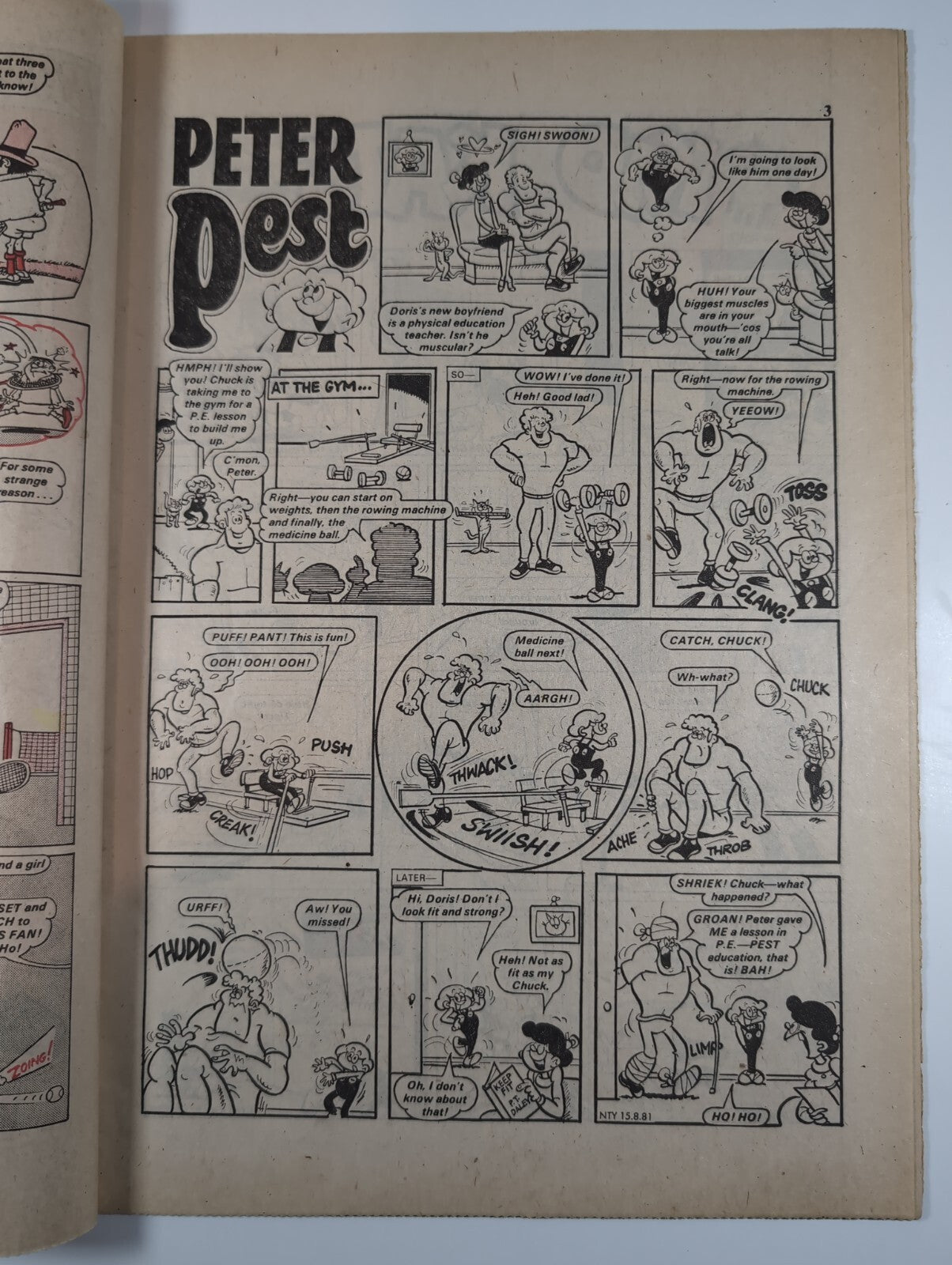Nutty Comic Featuring Bananaman Issue No. 79 Aug 15th 1981 Vintage Retro Comic