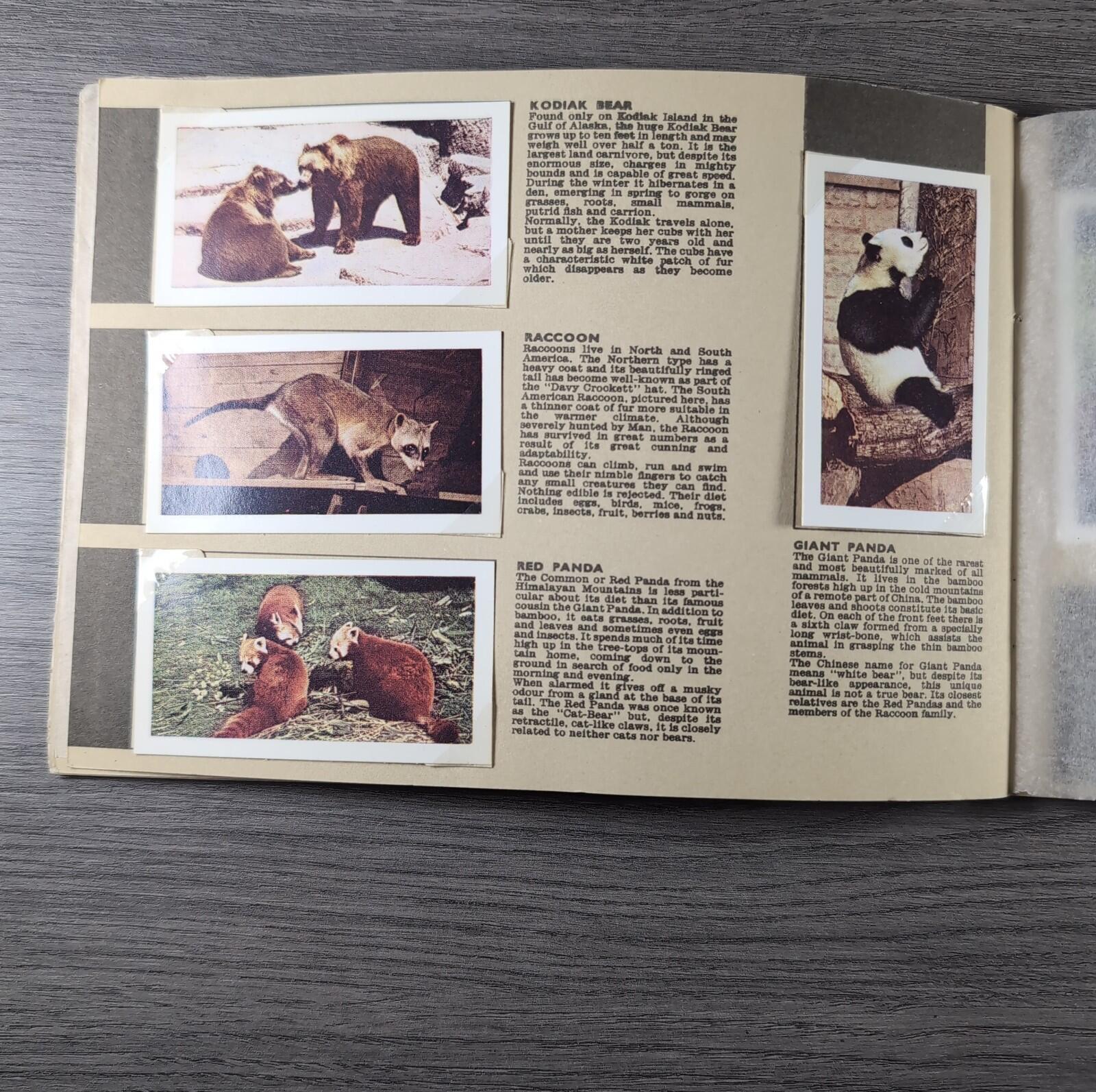 Hornimans Tea Picture Card Album On Safari Complete Set