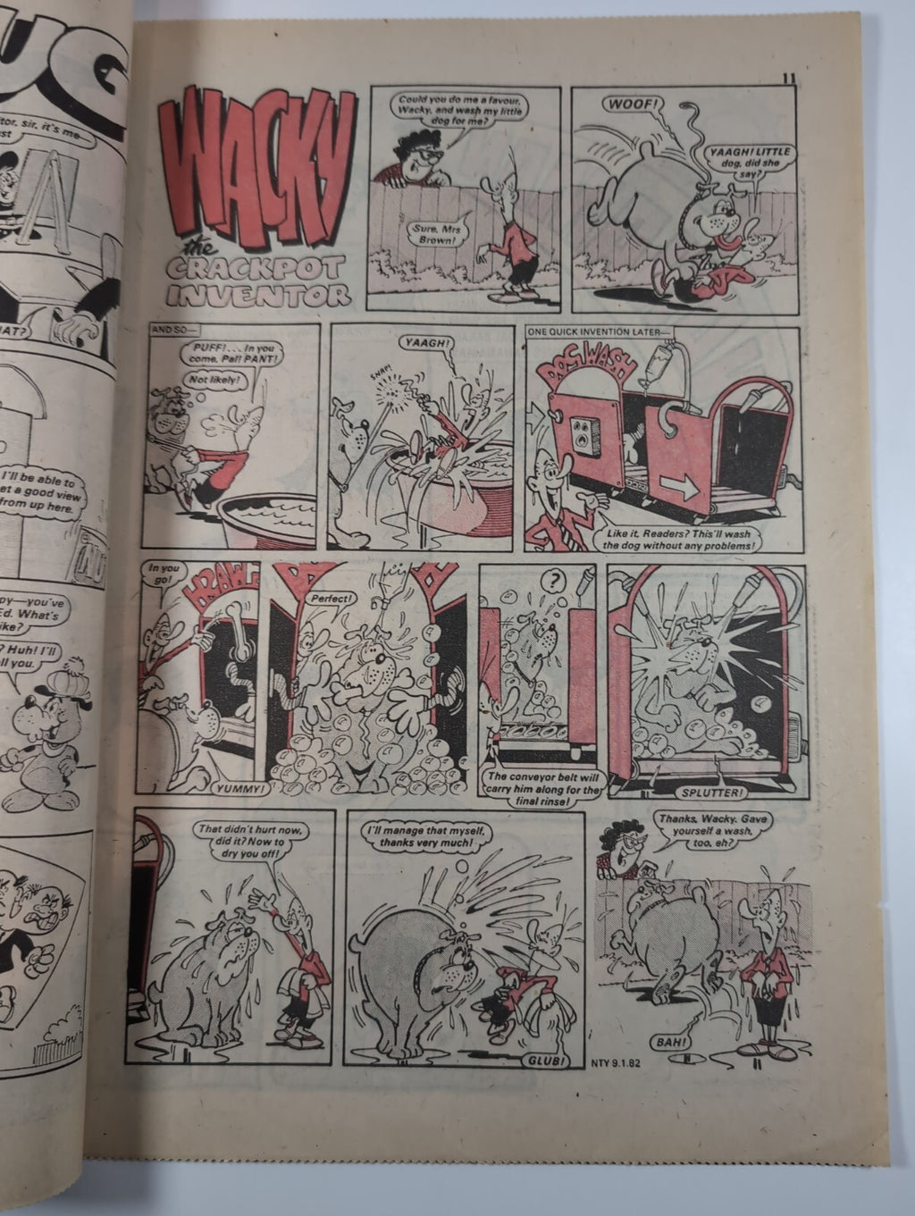 Nutty Comic Featuring Bananaman Issue No. 100 Jan 9th 1982 Vintage Retro Comic