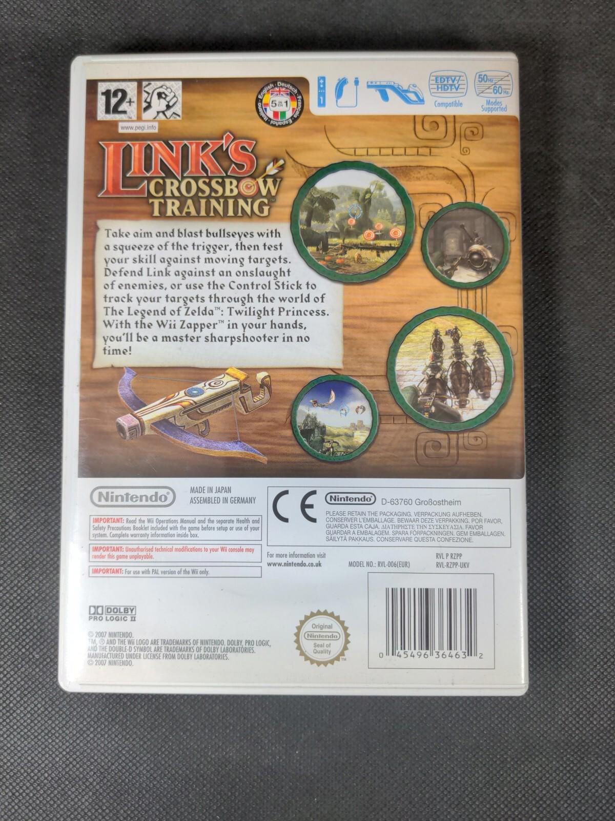 Links Crossbow Training Nintendo Wii Game & Manual
