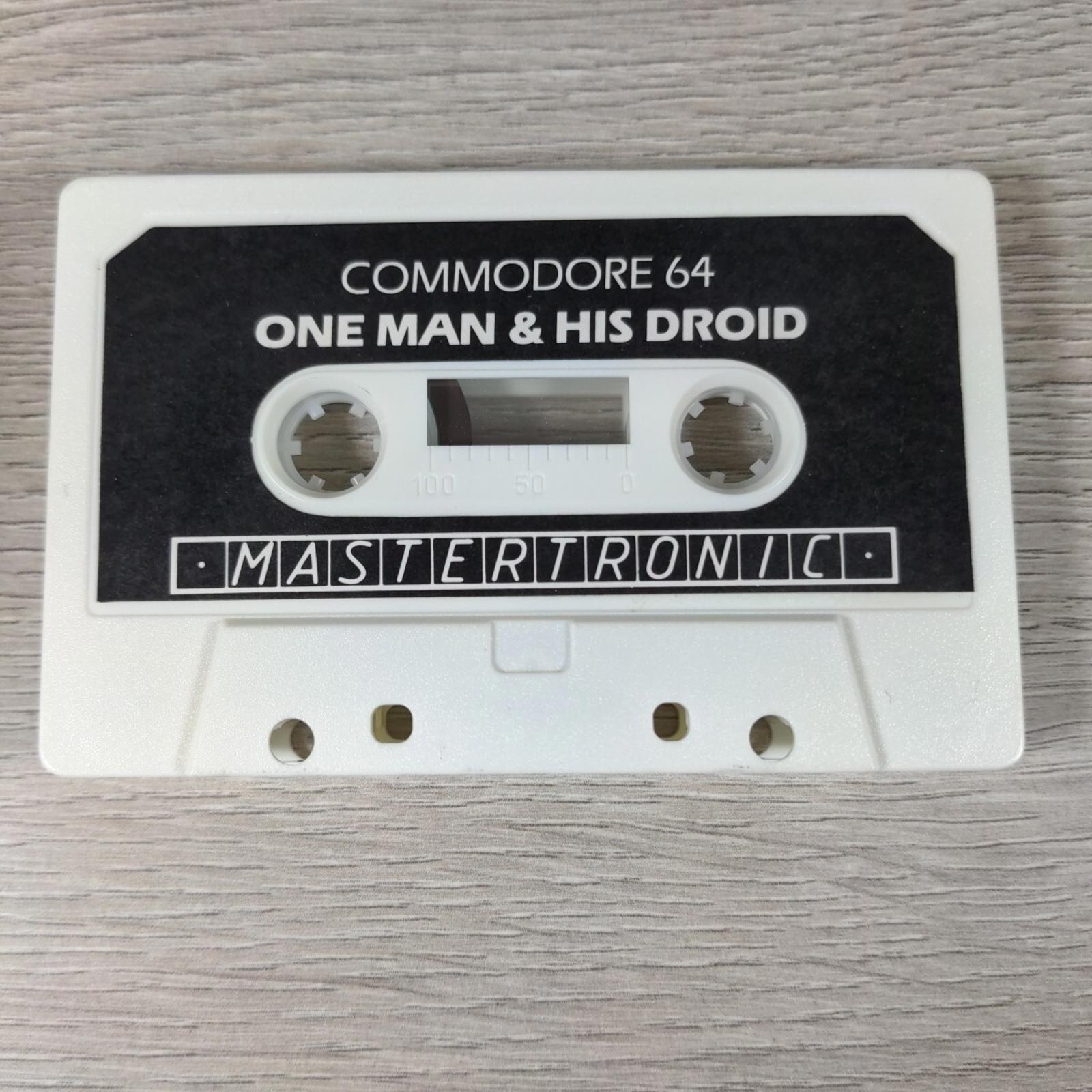 One Man And His Droid Commodore 64 C64 Video Game Cassette Tested & Working