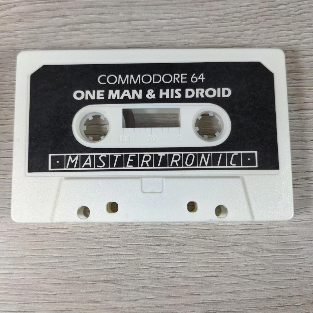 One Man And His Droid Commodore 64 C64 Video Game Cassette Tested & Working