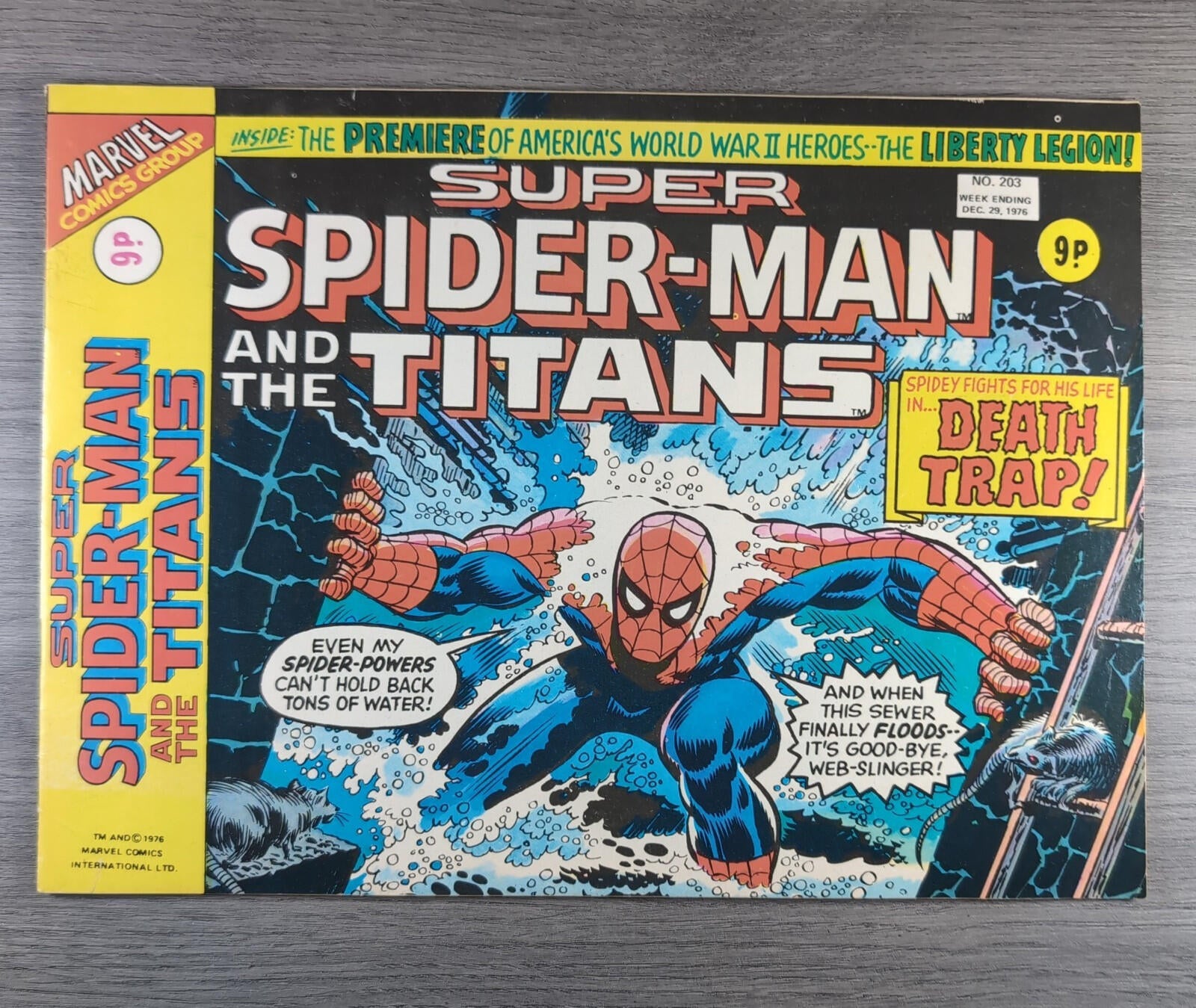 Super Spider-Man And The Titans No. 203 Marvel Comics 29th December 1976