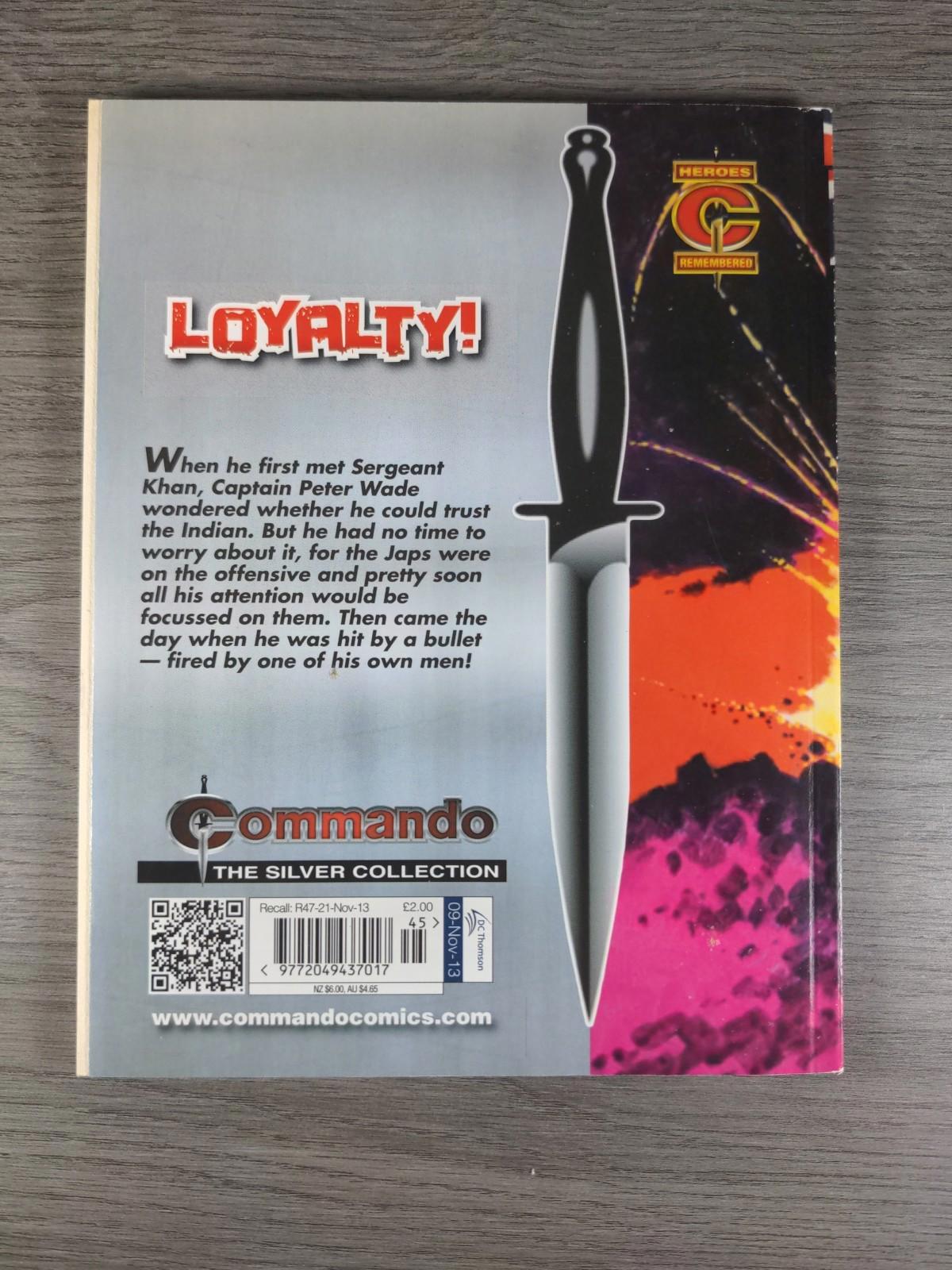 Commando Comic Issue Number 4654 Loyalty! - Retrorama UK