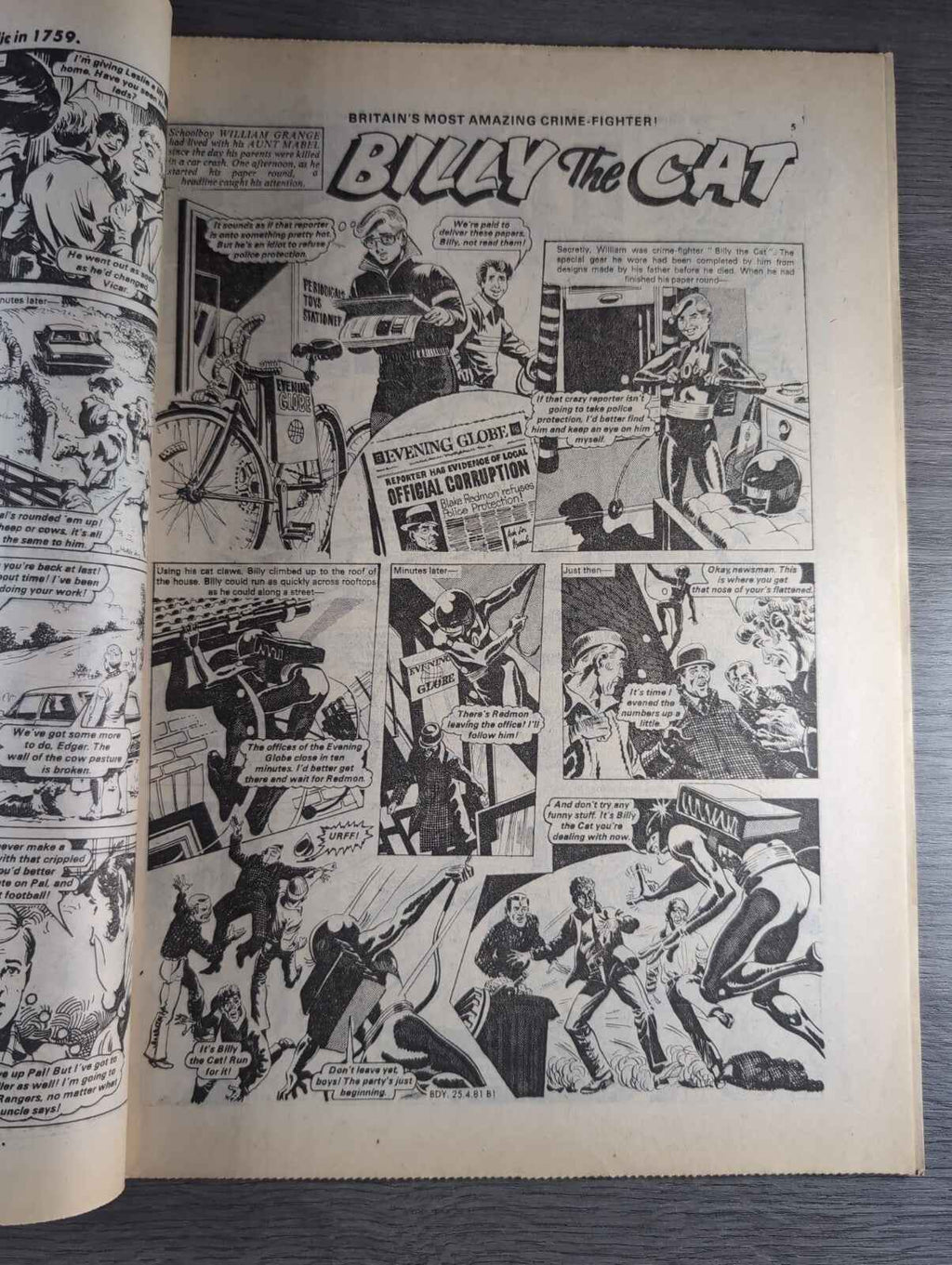 Buddy Comic Issue No 11 25th April 1981 Vintage Retro Comic