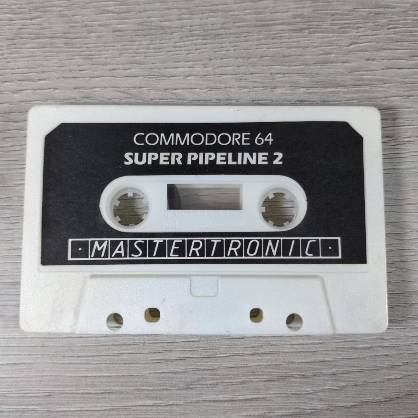 Super Pipeline 2 Commodore 64 C64 Game Cassette Mastertronic Tested & Working