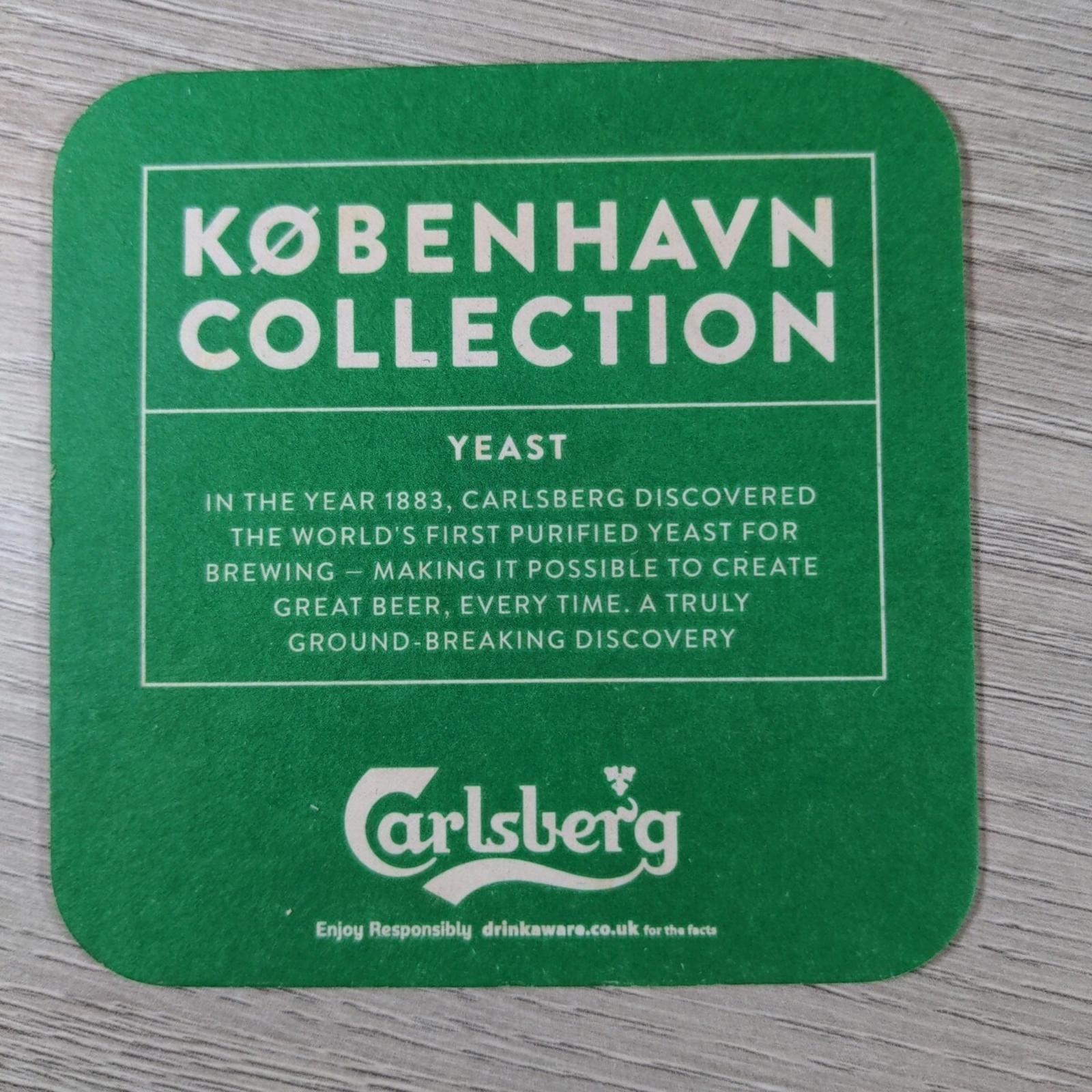 Carlsberg 4 x Vintage Beer Mats Pub Bar Coaster Breweriana - Retrorama UK