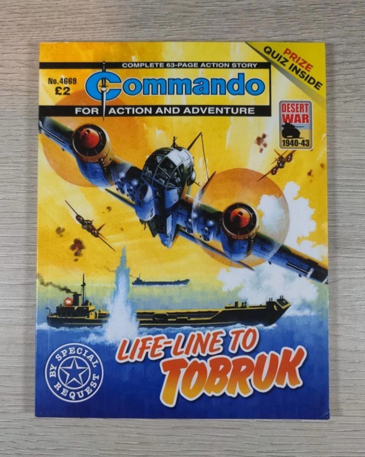 Commando Comic Issue Number 4669 Life Line To Tobruk - Retrorama UK