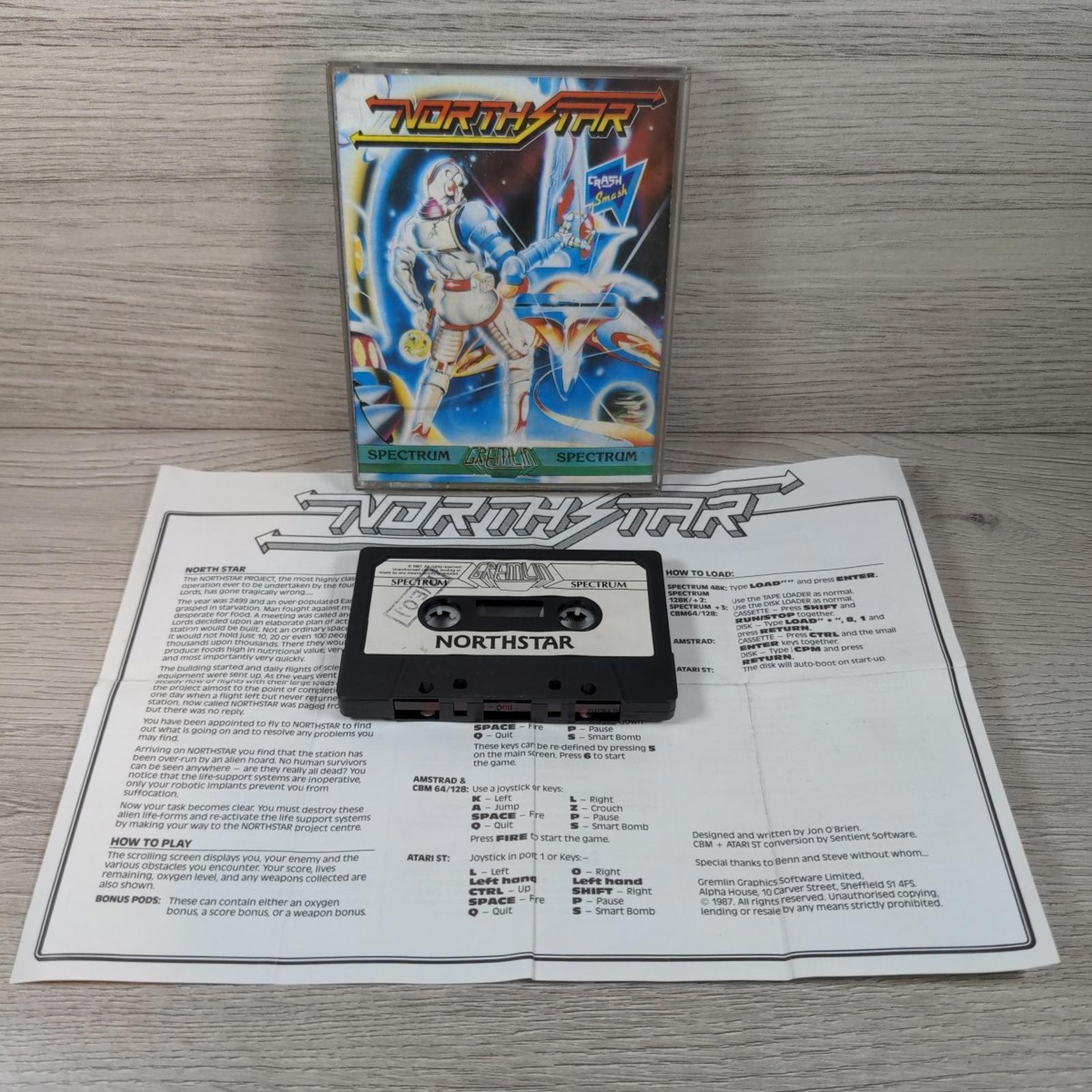 North Star ZX Spectrum 48/128K Game Cassette Gremlin Tested & Working - Retrorama UK