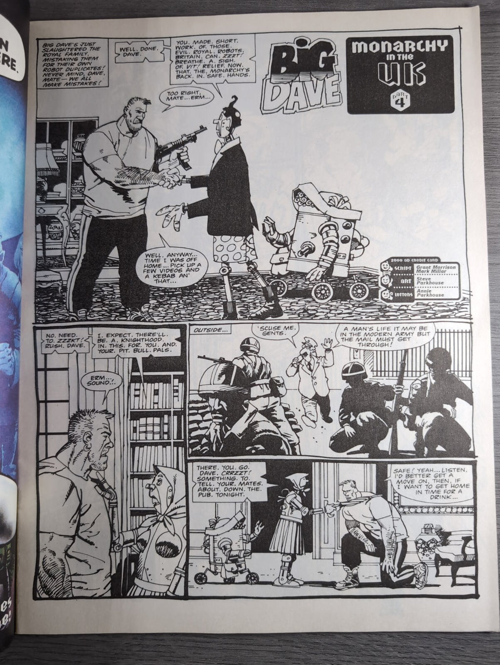 2000AD Prog 849 Featuring Judge Dredd Comic 21st Aug 1993 Vintage Retro Comic