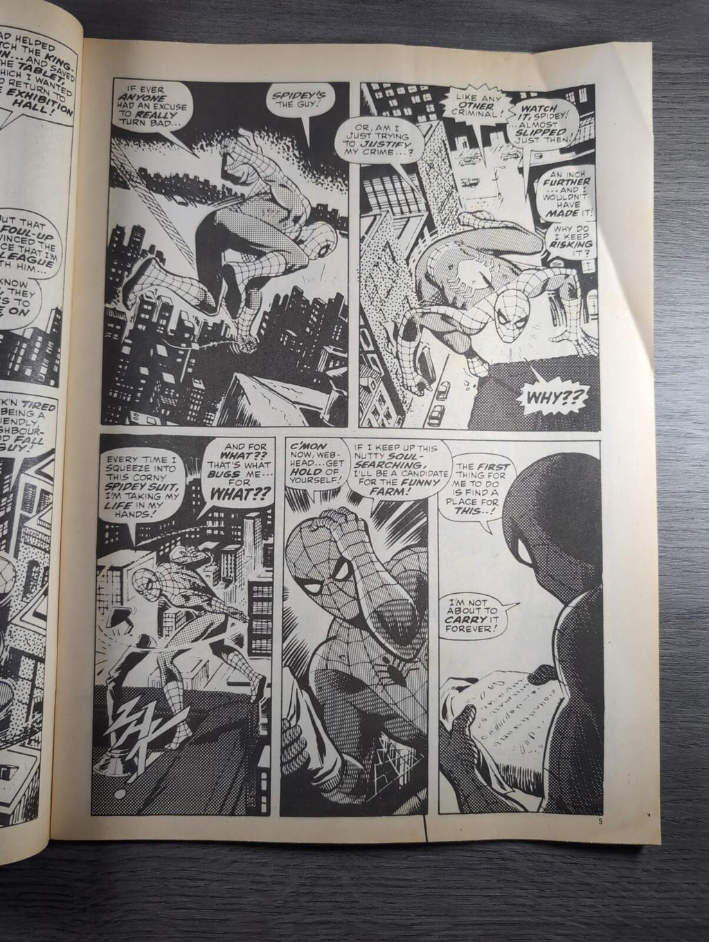 Spider-Man Comics Weekly No 81 Marvel Comics UK 31st August 1974 Vintage Comic