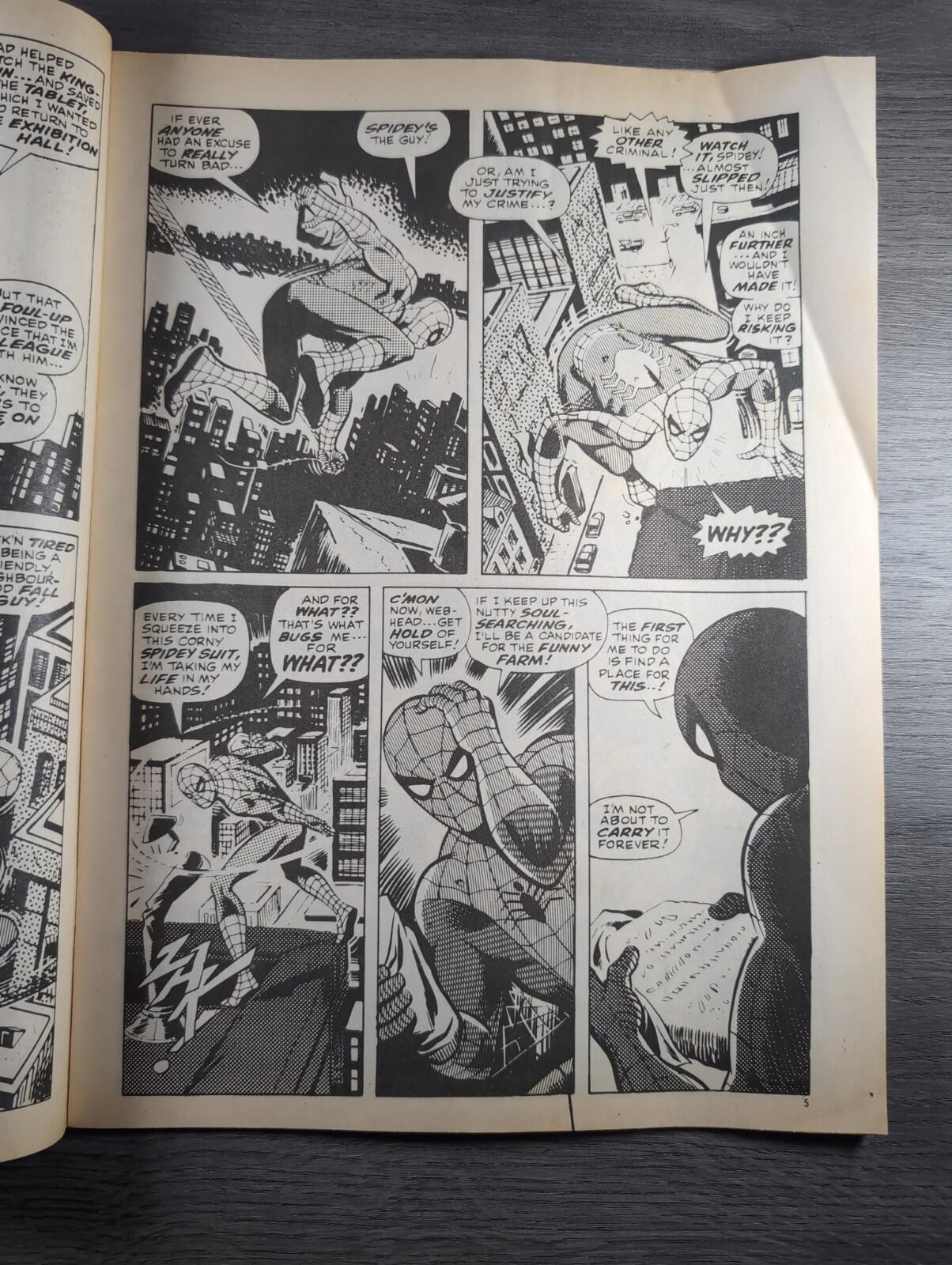 Spider-Man Comics Weekly No 81 Marvel Comics UK 31st August 1974 Vintage Comic