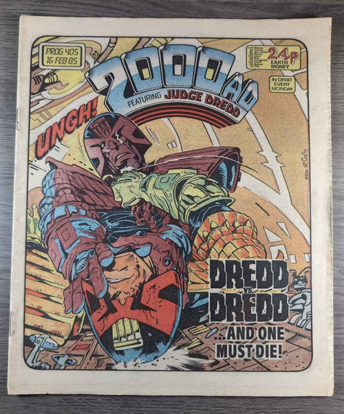 2000AD Prog 405 Featuring Judge Dread Comic 16th Feb 1985 Vintage Retro Comic