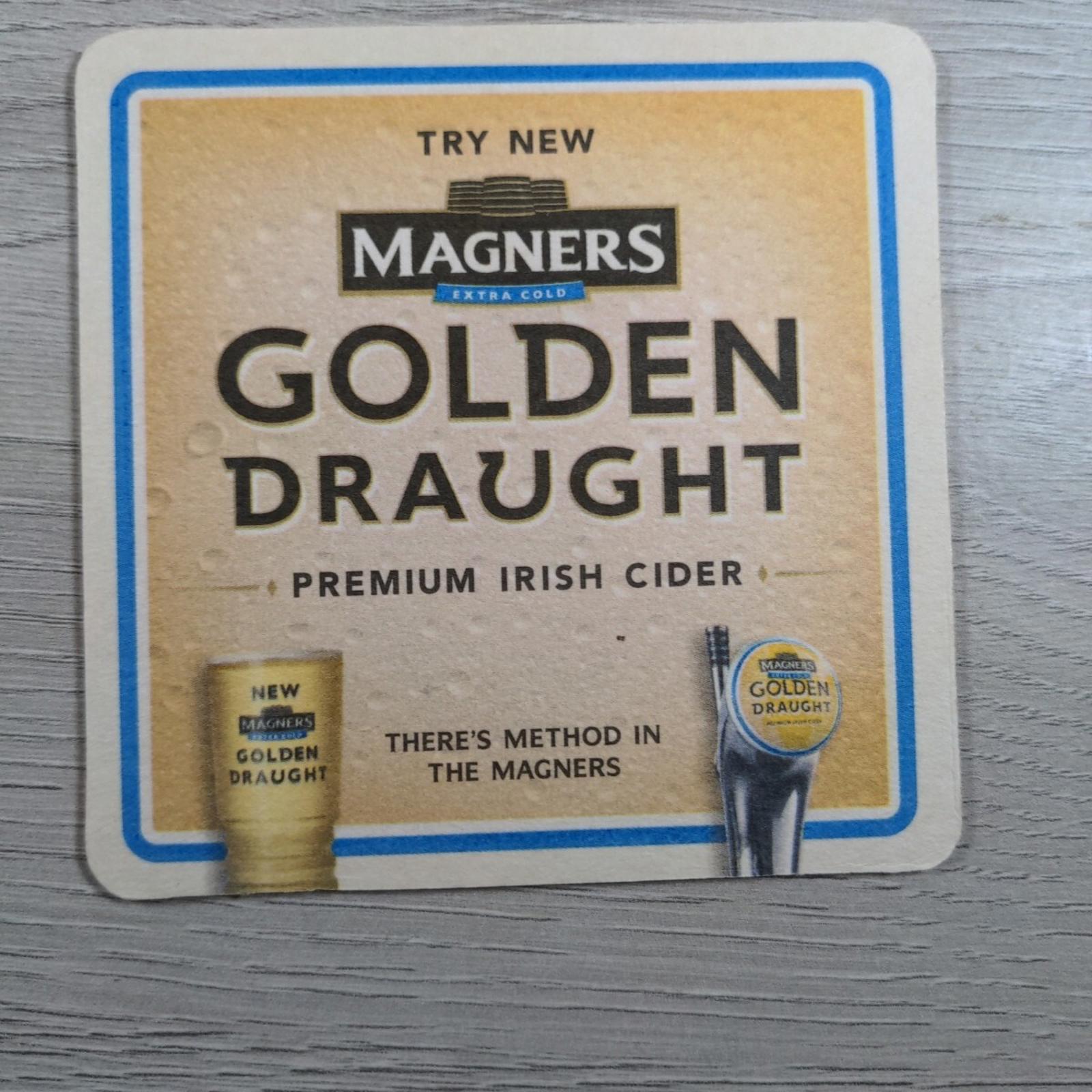 Magners 4 x Vintage Beer Mats Pub Bar Coaster Breweriana - Retrorama UK