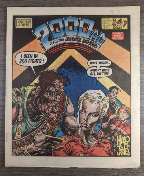 2000AD Prog 460 Featuring Judge Dread Comic 8th March 1986 Vintage Retro Comic