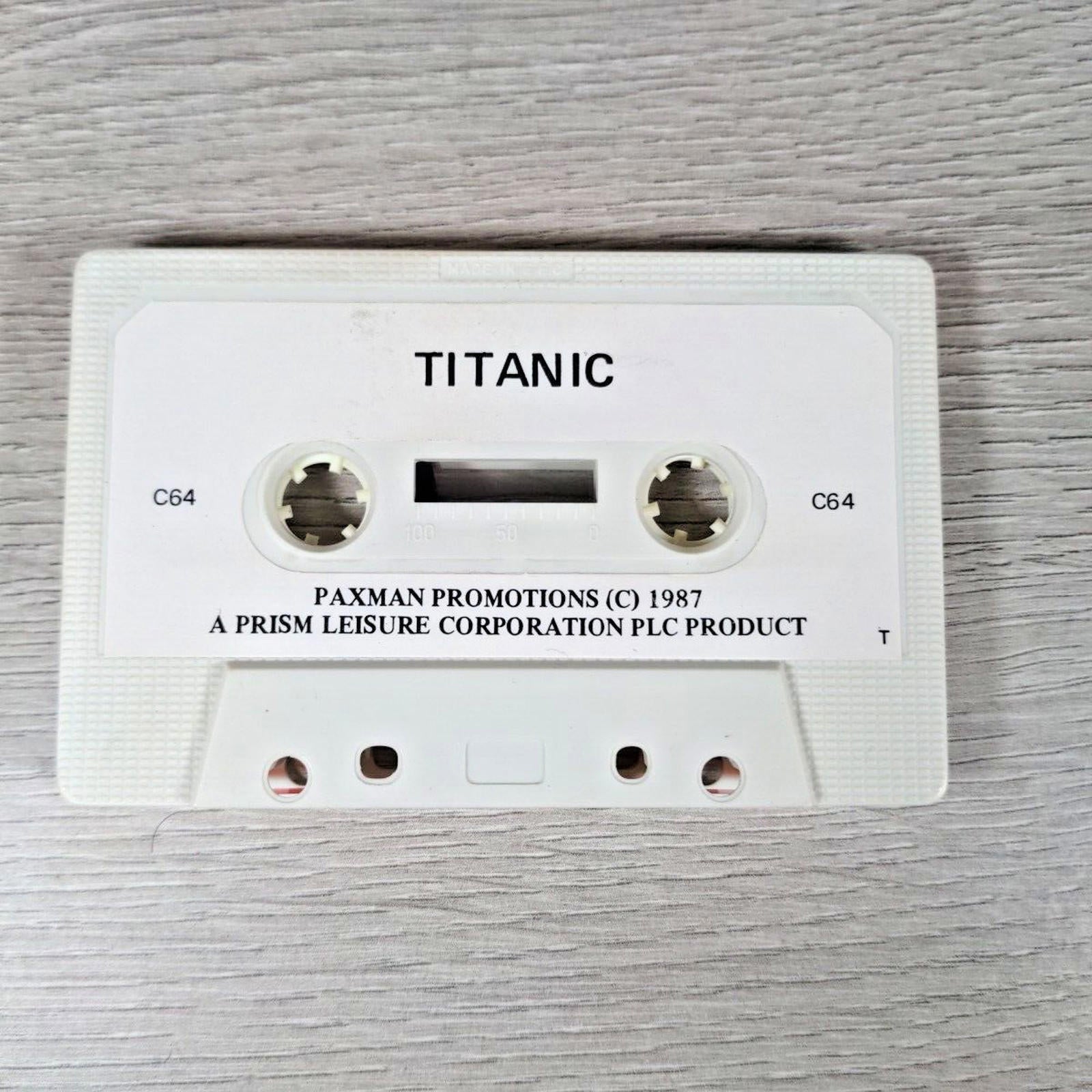 Titanic Commodore 64 C64 Game Cassette Tested & Working