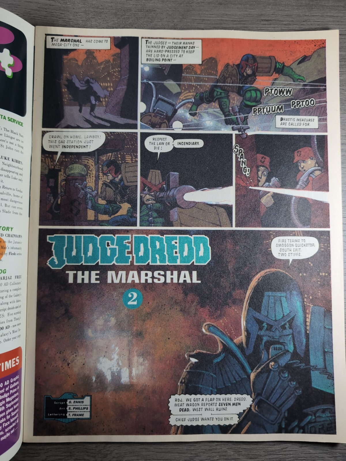 2000AD Prog 801 Featuring Judge Dredd Comic 19th Sept 1992 Vintage Retro Comic