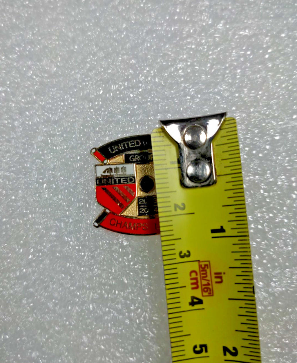 Manchester United v Bayer 2013 2014 Championship League Pin Badge - Retrorama UK