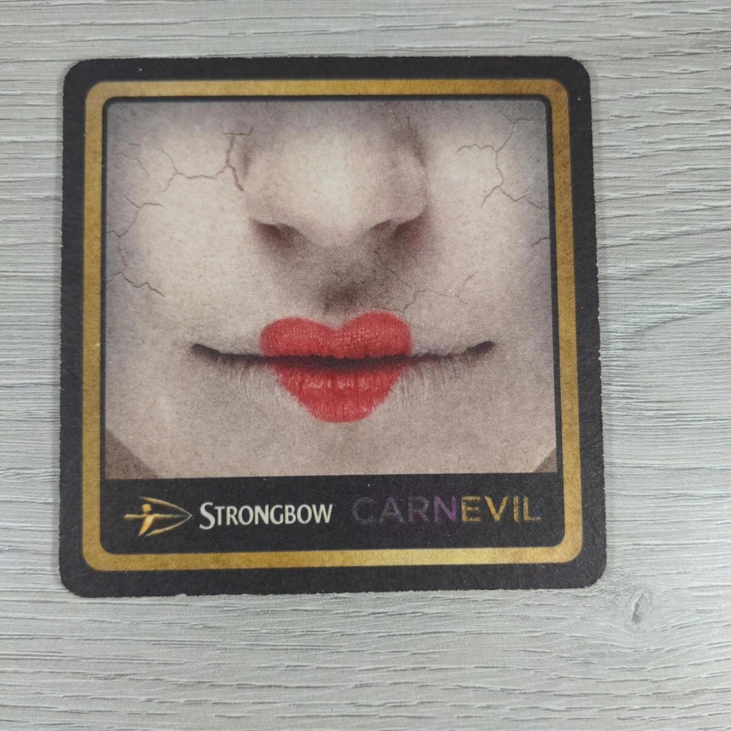 Strongbow 5 x Vintage Beer Mats Pub Bar Coaster Breweriana - Retrorama UK
