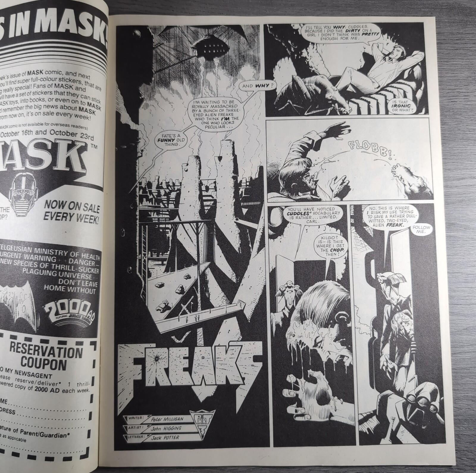 2000AD Prog 544 Featuring Judge Dredd 17th October 1987 Vintage Comic
