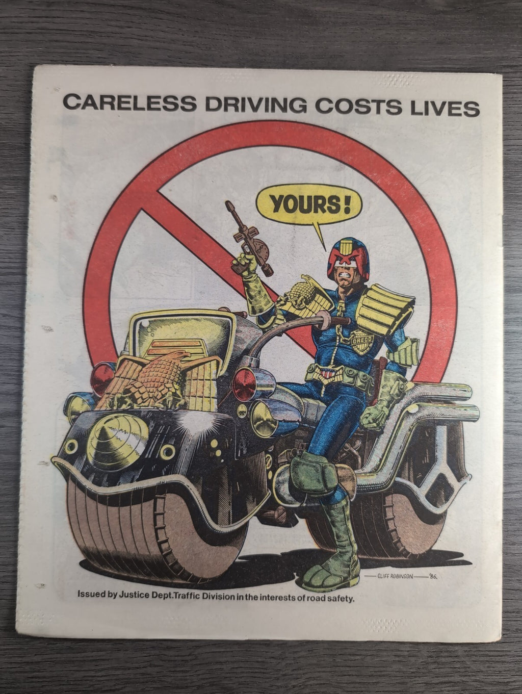 2000AD Prog 459 Featuring Judge Dread Comic 1st March 1986 Vintage Retro Comic