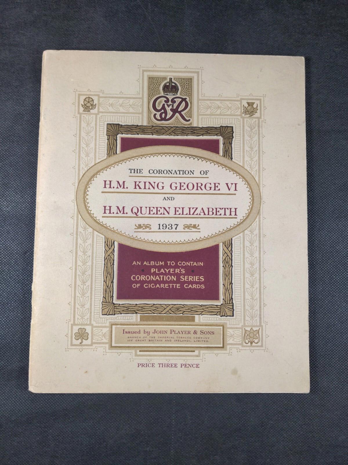 The Coronation Of HM King George VI John Player & Sons Full Set Cigarette Cards