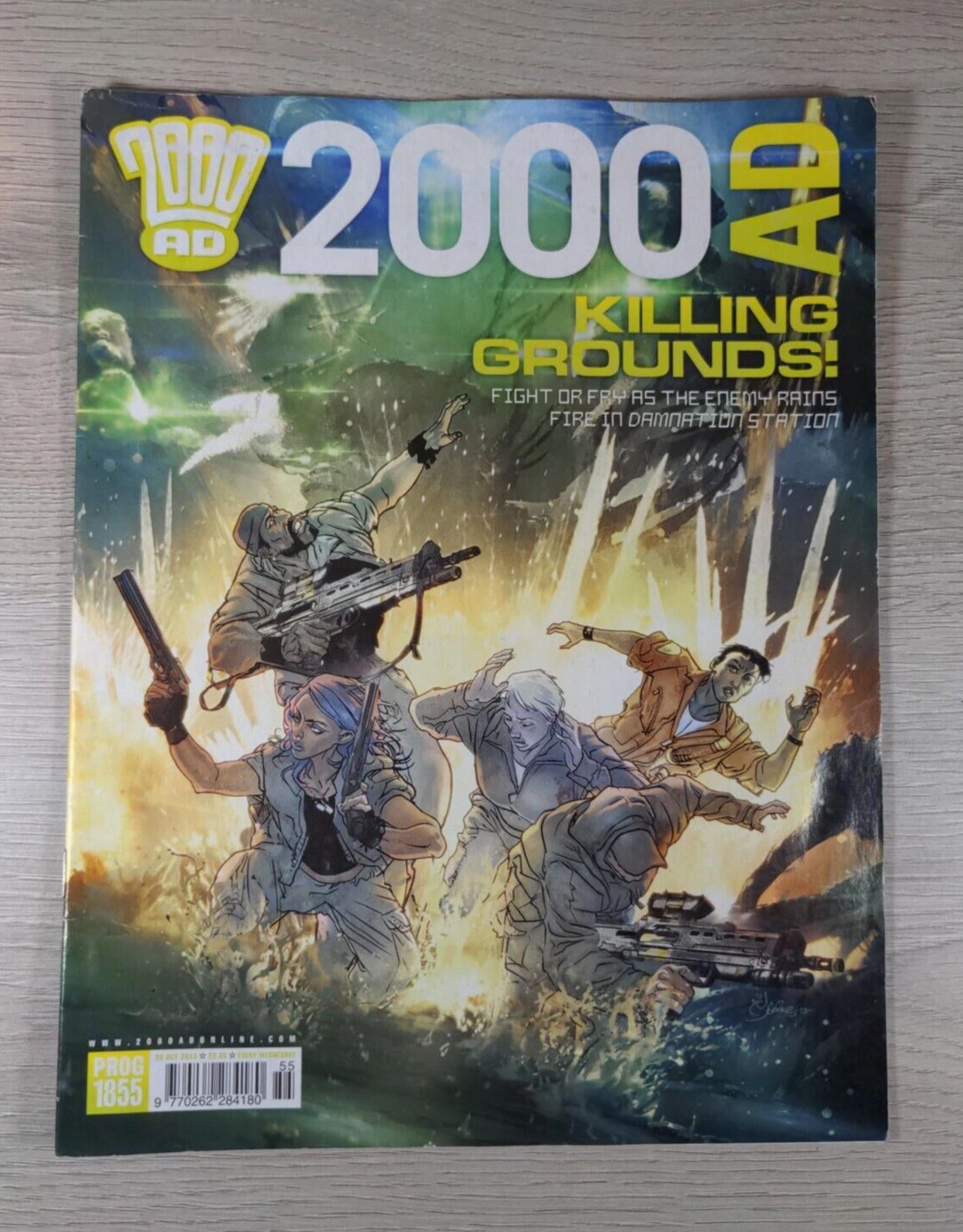 2000AD Comic Killing Grounds Prog 1855 Date 23 October 2013