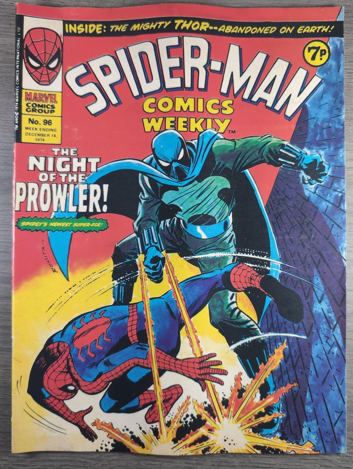Spider-Man Comics Weekly No 96 Marvel Comics UK 14 December 1974 Vintage Comic
