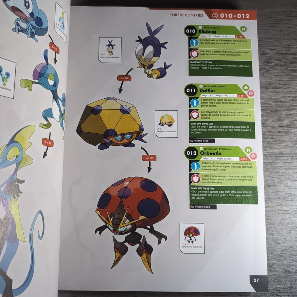Pokémon Sword and Pokémon Shield: The Official Galar Region Pokédex Guide Book