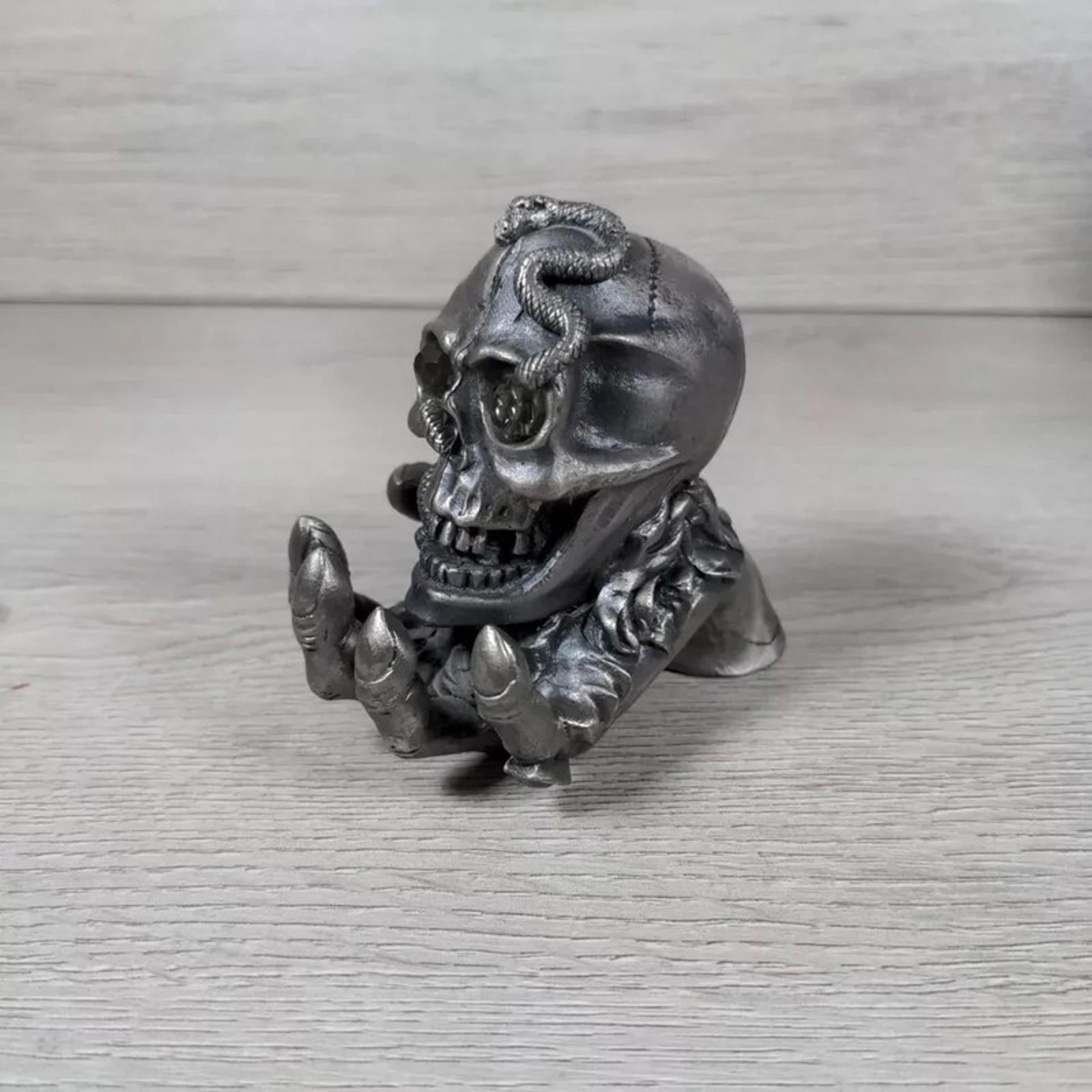 Myth & Magic The Skull Holder The Tudor Mint 3161 Metal Figure