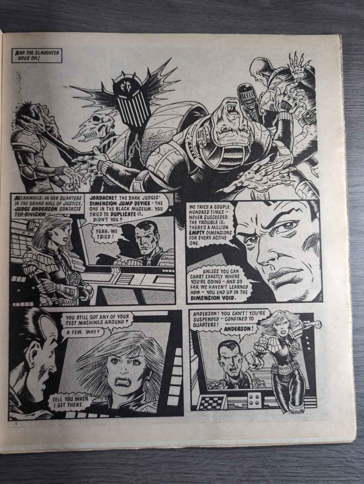 2000AD Prog 422 Featuring Judge Dread Comic 15th June 1985 Vintage Retro Comic
