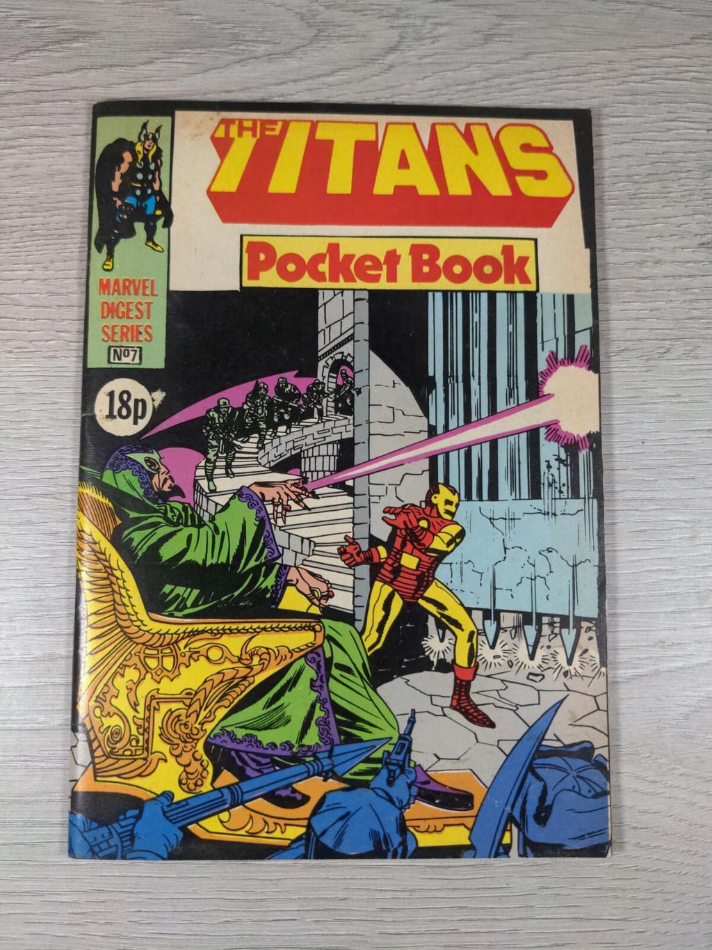 The Titans Pocket Book Issue Number 7  Marvel Digest Series 1980's Vintage Comic - Retrorama UK