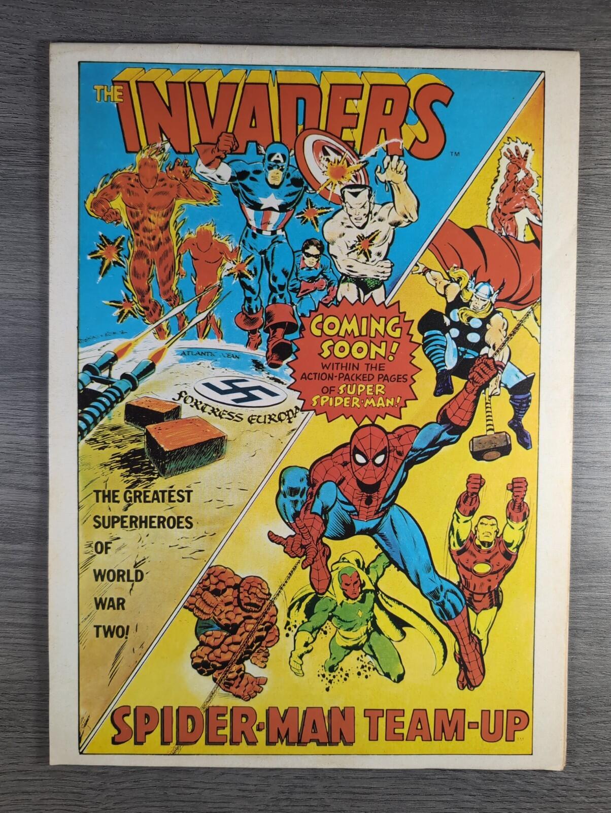 Super Spider-Man With The Super Heroes No. 185 Marvel Comics 25th August 1976