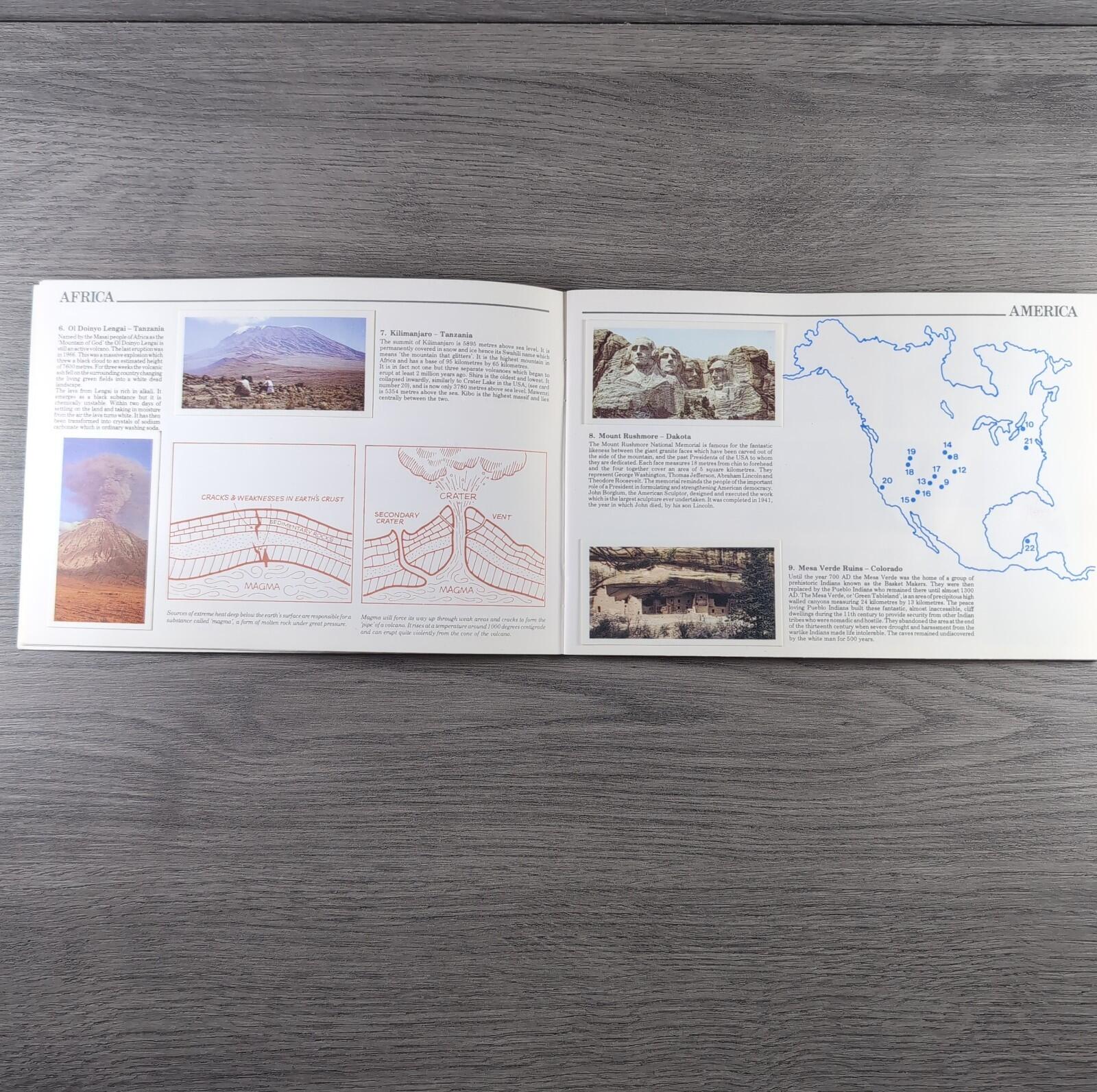 Brooke Bond Tea Picture Cards Album Features Of The World Complete Set