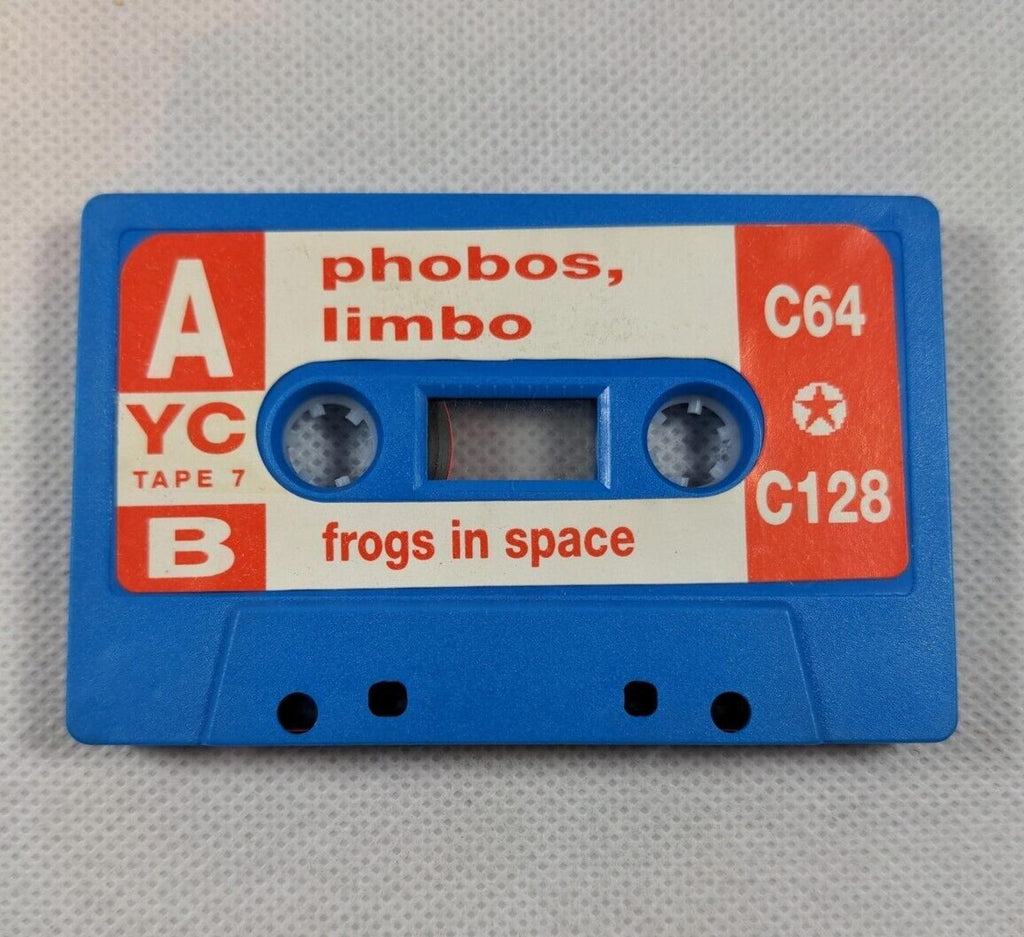 Phobos Limbo Frogs In Space Commodore 64 C64 Game Cassette Only Tested & Working