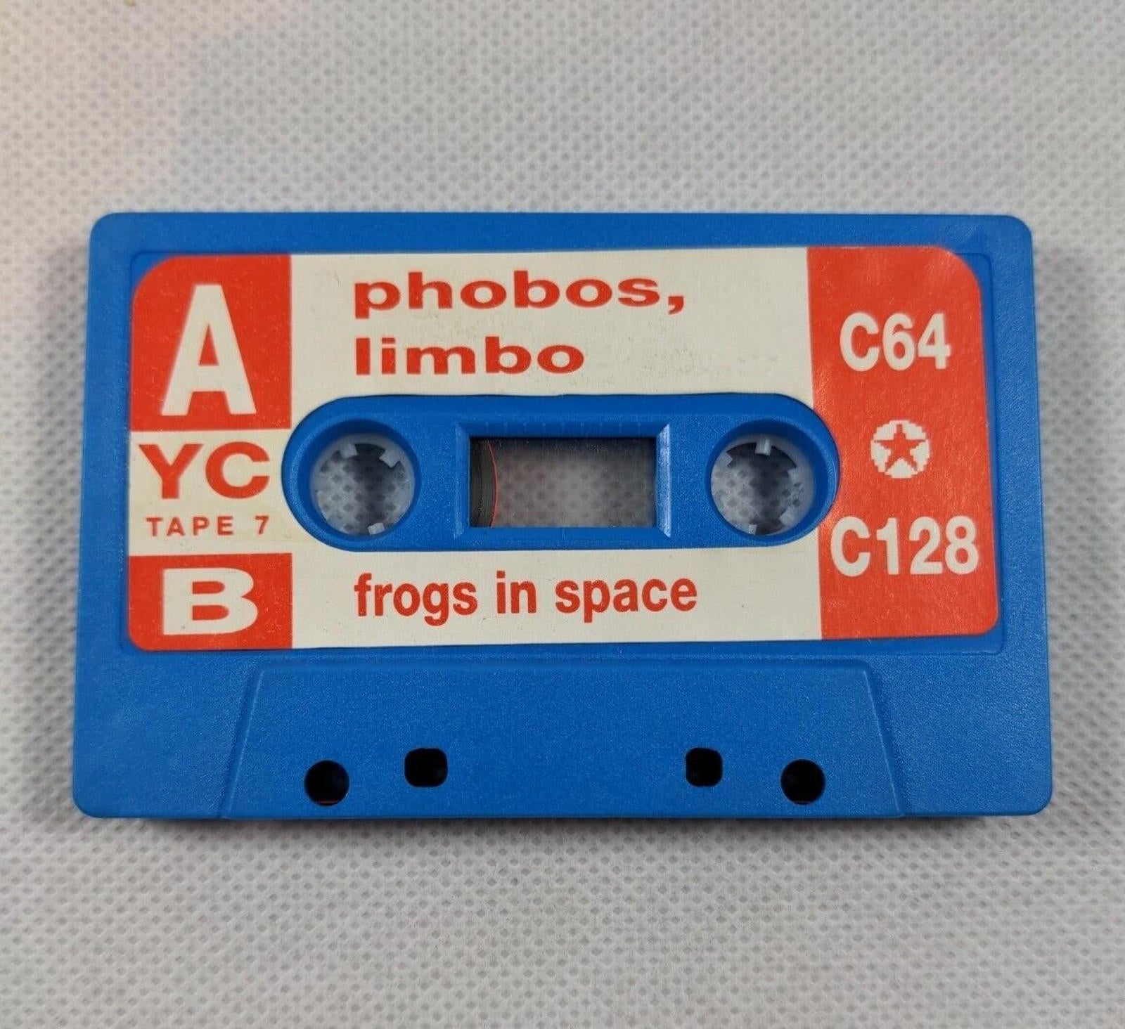 Phobos Limbo Frogs In Space Commodore 64 C64 Game Cassette Only Tested & Working