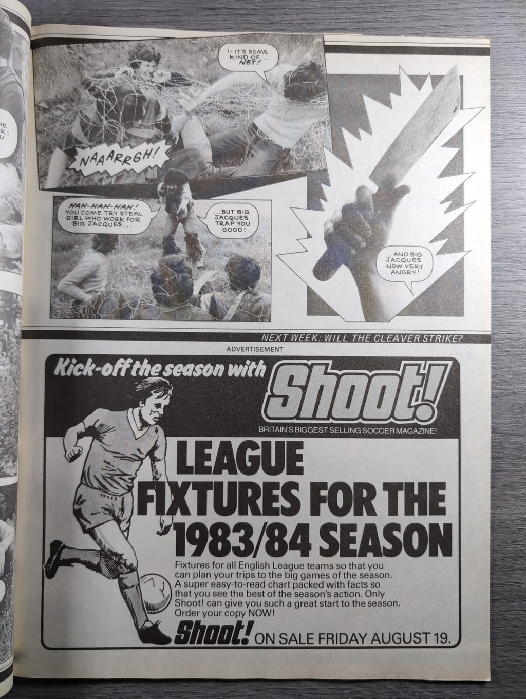 Eagle Comic 20th August 1983 Vintage Retro UK Comic