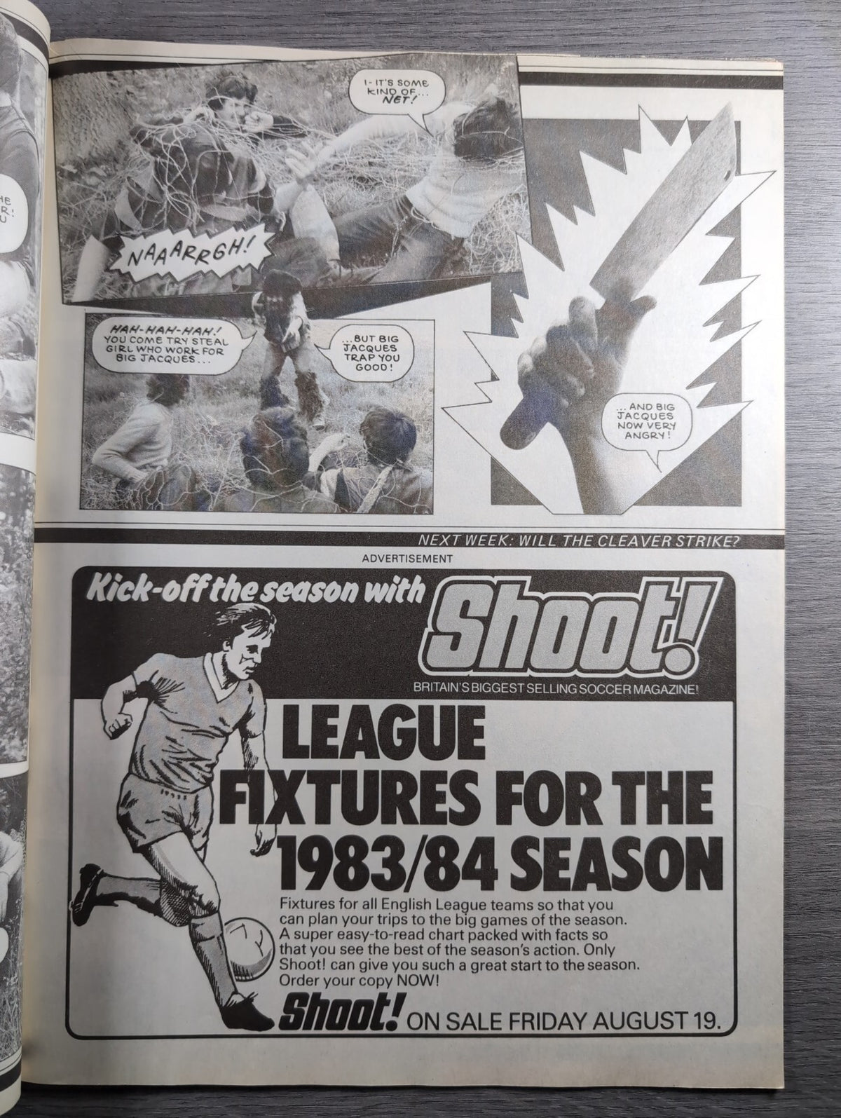 Eagle Comic 20th August 1983 Vintage Retro UK Comic