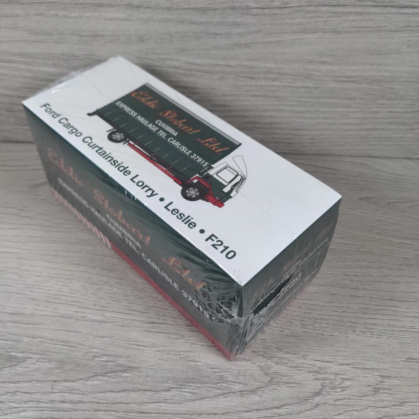Atlas Editions Ford Cargo Curtainside Lorry Leslie F210 1:76 Scale Diecast Model