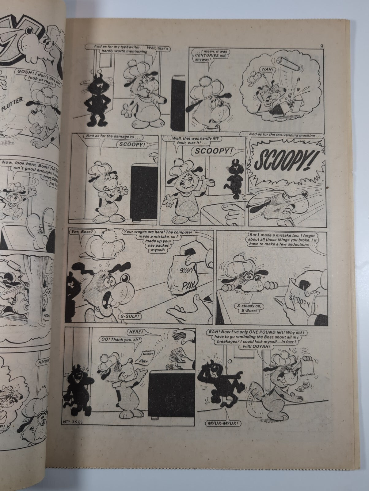 Nutty Comic Featuring Bananaman Issue No. 186 Sept 3rd 1983 Vintage Retro Comic