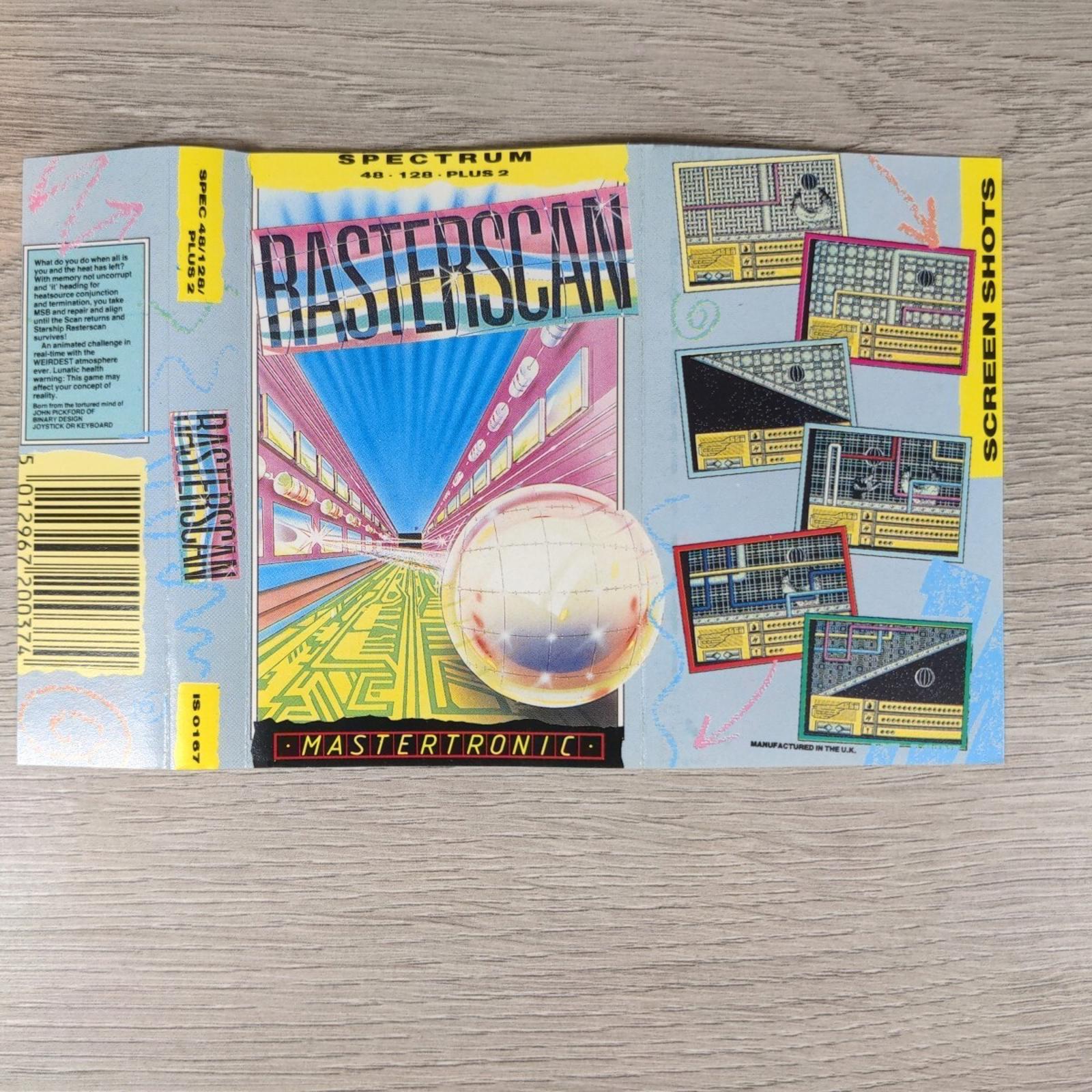 Rasterscan ZX Spectrum 48K 128K Game Cassette Tape Tested & Working Retro Game