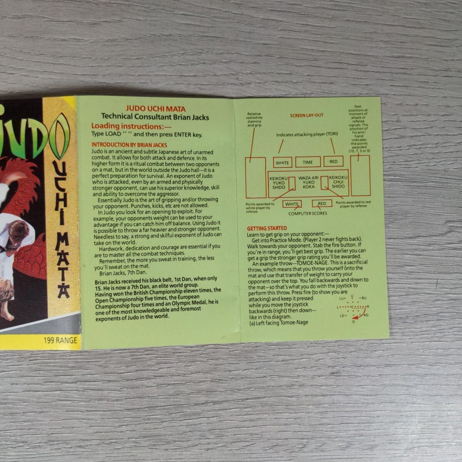 Judo Uchi Matta ZX Spectrum 48K 128K Game Cassette Tested & Working - Retrorama UK