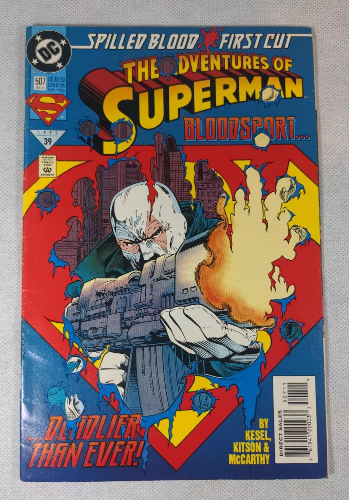 DC Comics The Adventures Of Superman #507 December 1993 Vintage Comic