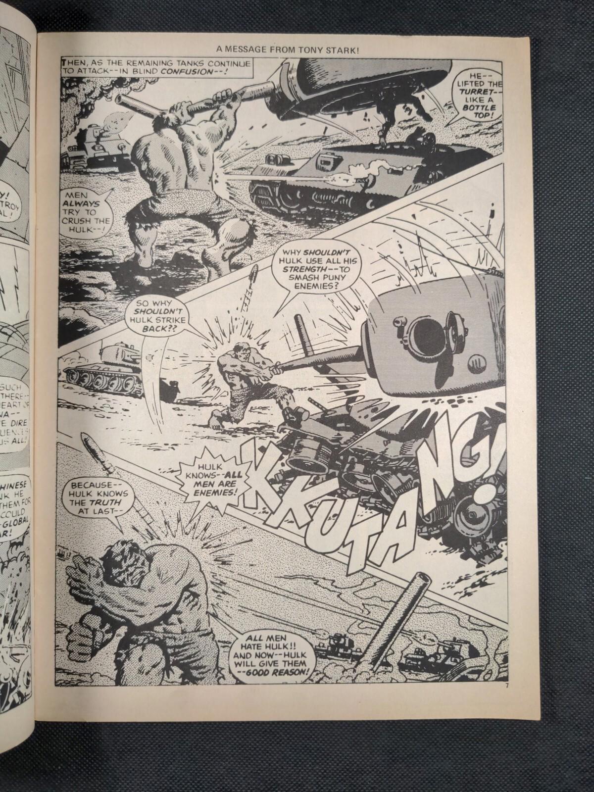 Mighty World of Marvel Issue No 57 November 1973 Marvel UK Vintage Comic
