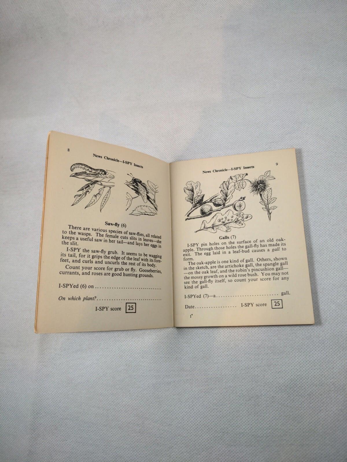 Vintage I-Spy News Chronicle Book Issue Insects - Retrorama UK