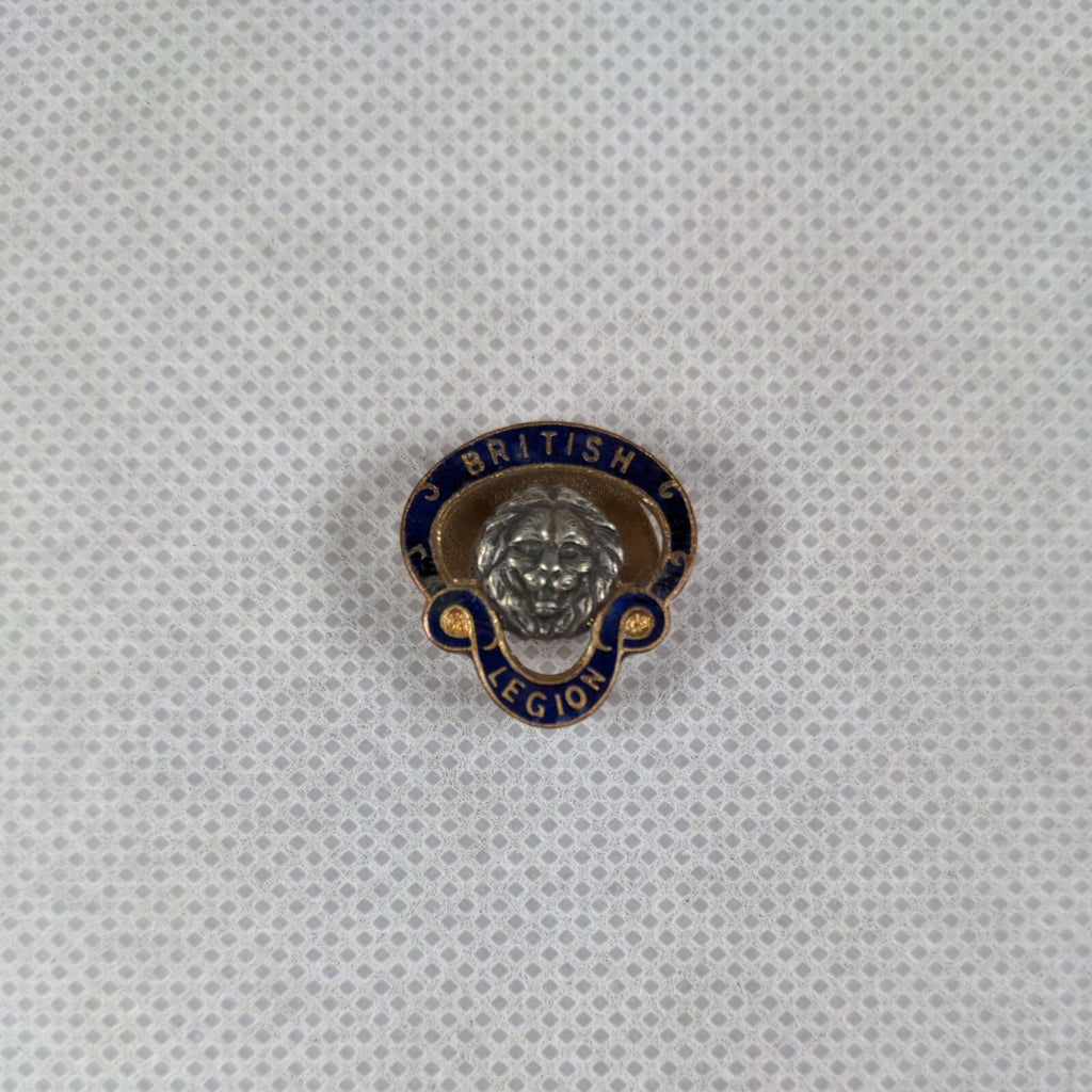 British Legion Enamel Lapel Badge - Badge No 910336 Vintage